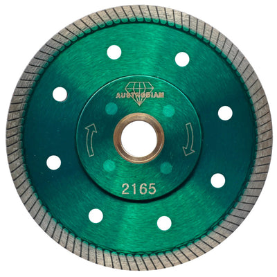 Disco de Diamante de 4-1/2 x 0.04 x 7/8 Verde Plata Austrodiam 2165