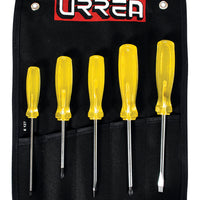 Juego de 5 Desarmadores Ámbar Combinado Urrea JBUD01