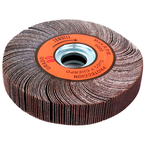 Rueda LP De 6" X 1" X 1", Grano 80, X-88, Fandeli 09050