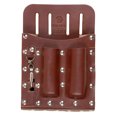 Portaherramientas Cuero 5 Compartimentos, Tulmex 5126T
