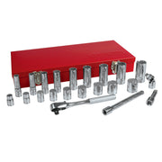 Juego de 23 Dados y Accesorios 3/8" Urrea 52136