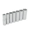 Juego de 7 Dados Largos en Pulgadas 1/2" Urrea 5300H