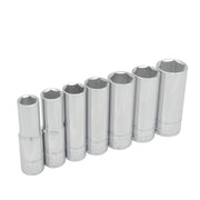 Juego de 7 Dados Largos en Pulgadas 1/2" Urrea 5300H