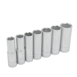 Juego de 7 Dados Largos en Pulgadas 1/2" Urrea 5300H