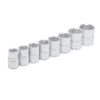 Juego de 8 Dados Metricos 3/8" 6 Puntas Urrea S02HM