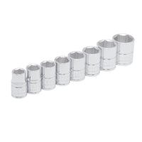 Juego de 8 Dados Metricos 3/8" 6 Puntas Urrea S02HM
