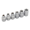 Juego de 6 Dados de 1/2" Torx Hembra Urrea 5400TX