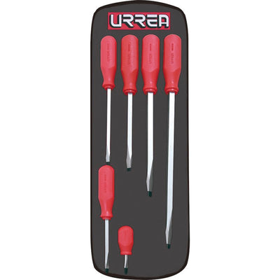 Juego de 6 destornilladores serie R combinado Urrea 9800AR