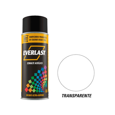 Esmalte Acrílico En Aerosol Transparente 400ml, Everlast 150113