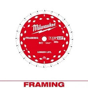 Hojas De Corte De Madera Para Sierra Circular (3) 7-1/4" 24T, Milwaukee 48-40-0720
