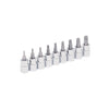 Juego de 9 Dados Punta Torx T10 a T50 Cuadro 3/8" Urrea 5239C
