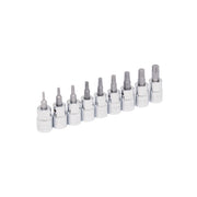 Juego de 9 Dados Punta Torx T10 a T50 Cuadro 3/8" Urrea 5239C