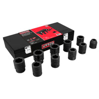 Juego de dados de impacto cuadro de 3/4" en pulgadas, 10 piezas Urrea 7501C