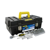 Juego de 38 Dados y Accesorios Combinados de 3/8" de Caja Surtek F5101C
