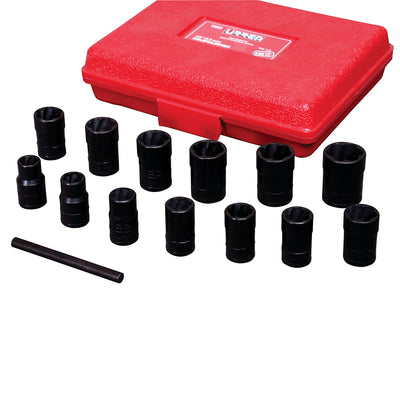 Juego de Extractor Tuercas Barridas 14 Piezas 3/8