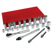 Juego de 25 Dados y Accesorios 3/8" Urrea 5200CL