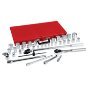 Juego de 37 Dados y Accesorios en Pulgadas 3/8" y 1/2" Urrea 5452