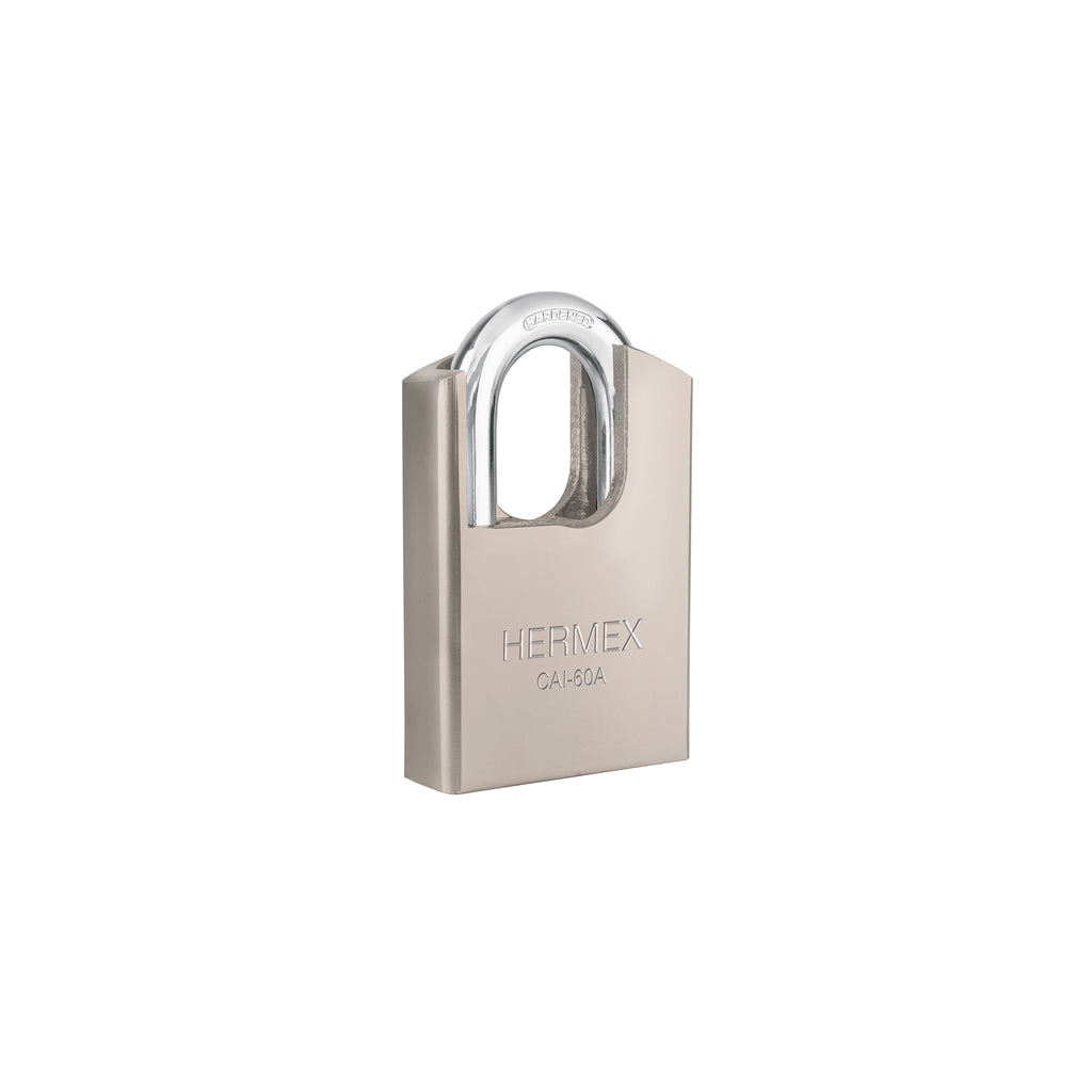 Candado De Acero Maxima Seguridad, 60mm, Hermex 43335