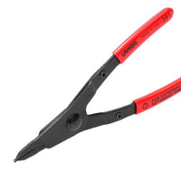 Pinza con mango rubber grip para anillos de retencion fijas tipo externo angulo de 0