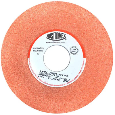 Rueda Abrasiva Grano 60 para Afilar Naranja de 6 x 3/4 x 1-1/4 Austromex 350