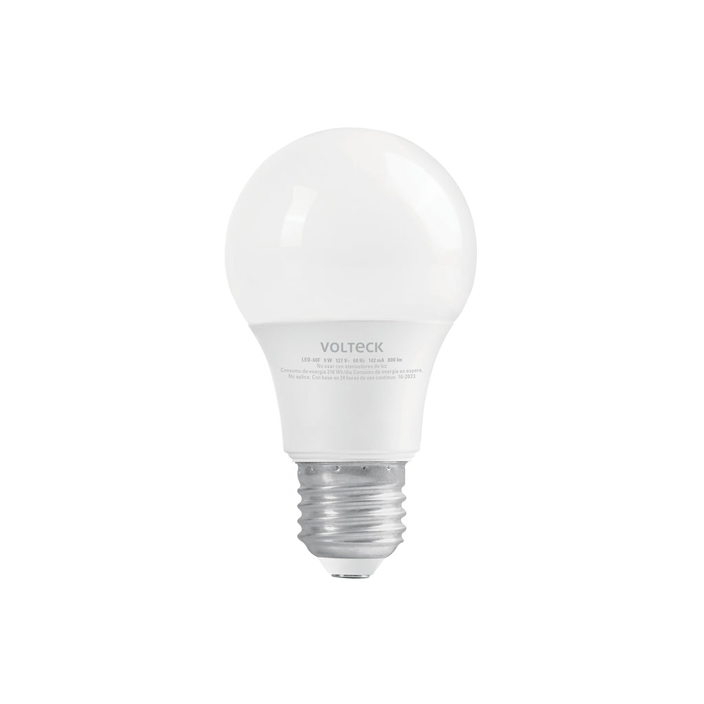 Lámpara LED A19 9 W (equiv. 60 W), Luz De Día, Blíster, Volteck 46858
