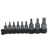 Juego de 9 Dados Punta Torx Tipo Insertados Urrea 4752T