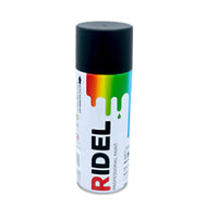 Pintura en Aerosol 400 ml/280gr Negro Mate, Ridel PA-NM.