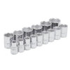 Juego de 15 Dados en Pulgadas 1/2" 6 Puntas Urrea 54110