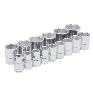 Juego de 15 Dados en Pulgadas 1/2" 6 Puntas Urrea 54110