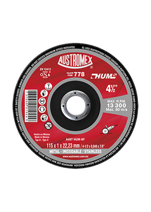 Disco de Corte 4-1/2" X 1mm X 7/8" Austromex 778