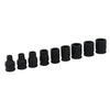 Juego de 9 Dados de Impacto en Pulgadas 3/8" 6 Puntas Urrea 72102