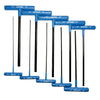 Juego de 10 Llaves Allen "T" Métricas 9" Urrea 4965LGPM