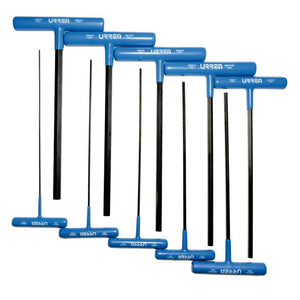 Juego de 10 Llaves Allen "T" Métricas 9" Urrea 4965LGPM