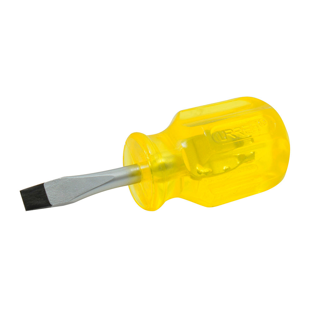 Desarmador Ámbar Barra Redonda Punta Plana 1/4" x 1 1/2" Urrea 9652