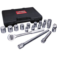 Juego de 17 Dados y Accesorios Métricos 1/2" Urrea 5400PM