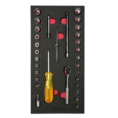 Juego de Dados Cortos y Accesorios Cuadro de 1/4