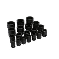 Juego de 19 dados de impacto en pulgadas cuadro de 1/2", 6 puntas Urrea 74106