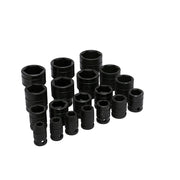 Juego de 19 dados de impacto en pulgadas cuadro de 1/2", 6 puntas Urrea 74106