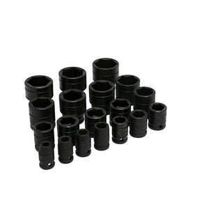 Juego de 19 dados de impacto en pulgadas cuadro de 1/2", 6 puntas Urrea 74106