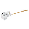 Botón Lateral Plástico Cromado Para WC, Foset 49505