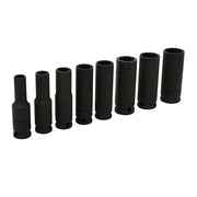 Juego de 8 Dados de Impacto Largos en pulgadas 3/8" Urrea 72103