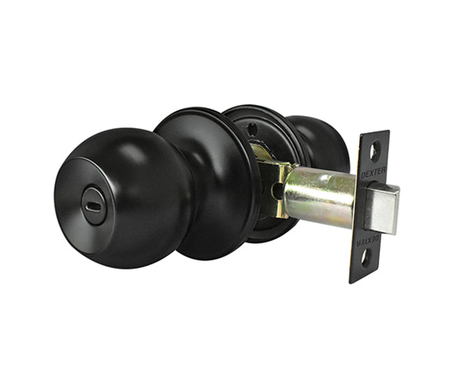Cerradura Perilla Barza Tubular C/Llave NE CP Dexter 6628