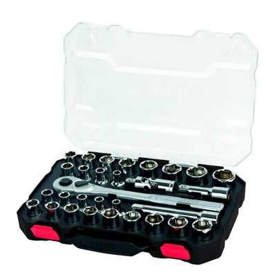 Juego de dados y accesorios cuadro de 1/2