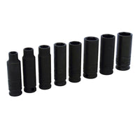 Juego de 8 Dados de Impacto Largos en Pulgadas 3/8" 6 Puntas Urrea 72112