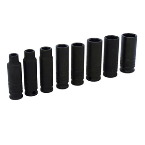 Juego de 8 Dados de Impacto Largos en Pulgadas 3/8" 6 Puntas Urrea 72112