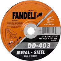 Disco Desbaste Metal 7" x 1/4" x 7/8" - ECO, Fandeli 74816