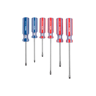 Juego De Desarmadores, 6 Piezas, Mango PVC, Pretul 20214