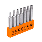 Juego De 7 Puntas Torx Combinadas C/Seguro Largo 2", Expert 17813