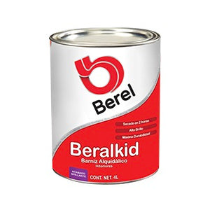 Galón Barniz Beralkid Transparente, Berel 1400-5
