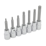 Juego de 7 Dados Punta Torx 1/2" Urrea 5439C